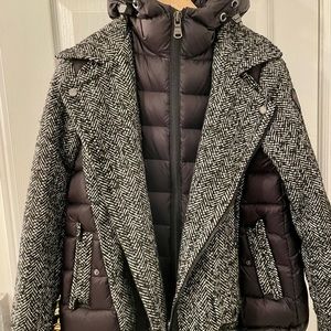PAJAR Mixed Media A-line Puffer Jacket